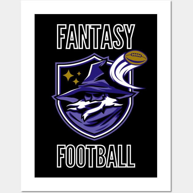 Fantasy Football (Baltimore) Wall Art by Pine Tree Tees